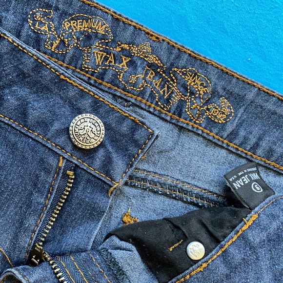 Premium Wax Jeans , Skinny Jeans , Slim Fit Denim Jeans , Dark Wash Denim Jeans - Picture 10 of 12